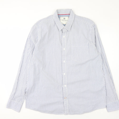 Fat Face Men's XL Blue Striped Casual Shirt