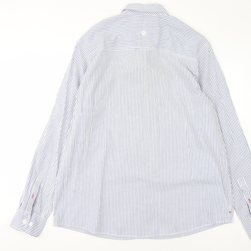 Fat Face Men's XL Blue Striped Casual Shirt