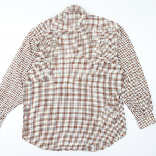 Viyella Men's Multicoloured Check Shirt, Size 16, Long Sleeve