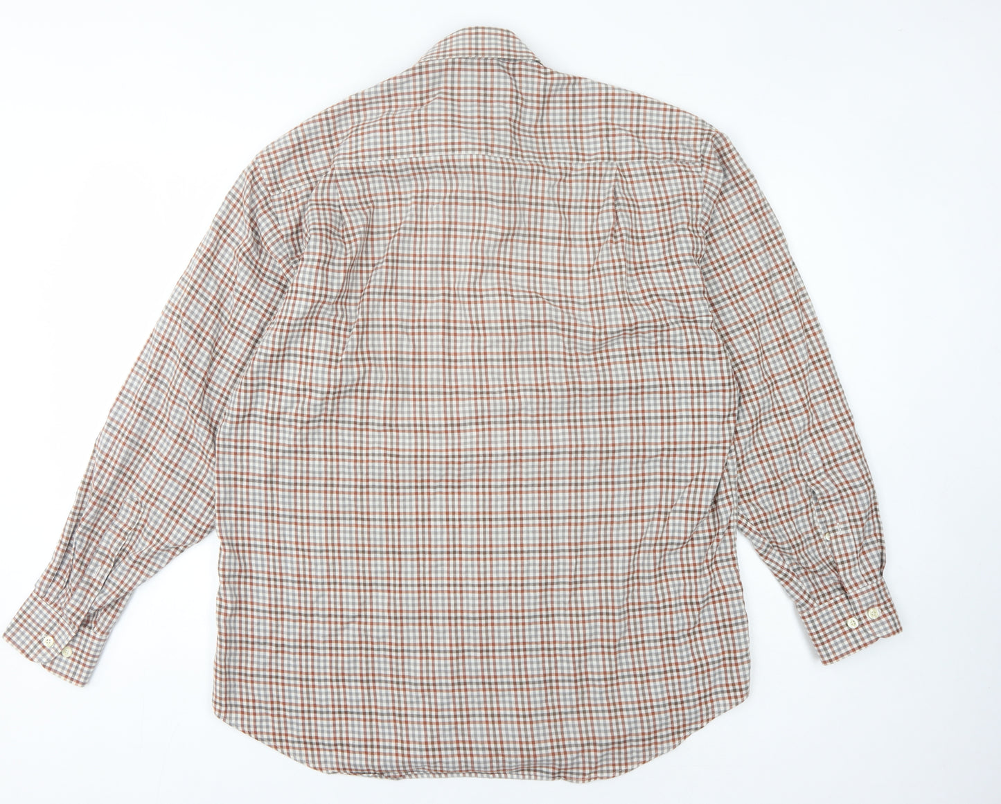 Viyella Men's Multicoloured Check Shirt, Size 16, Long Sleeve