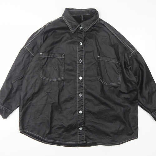 PrettyLittleThing Women's Black Size 8 Casual Jacket