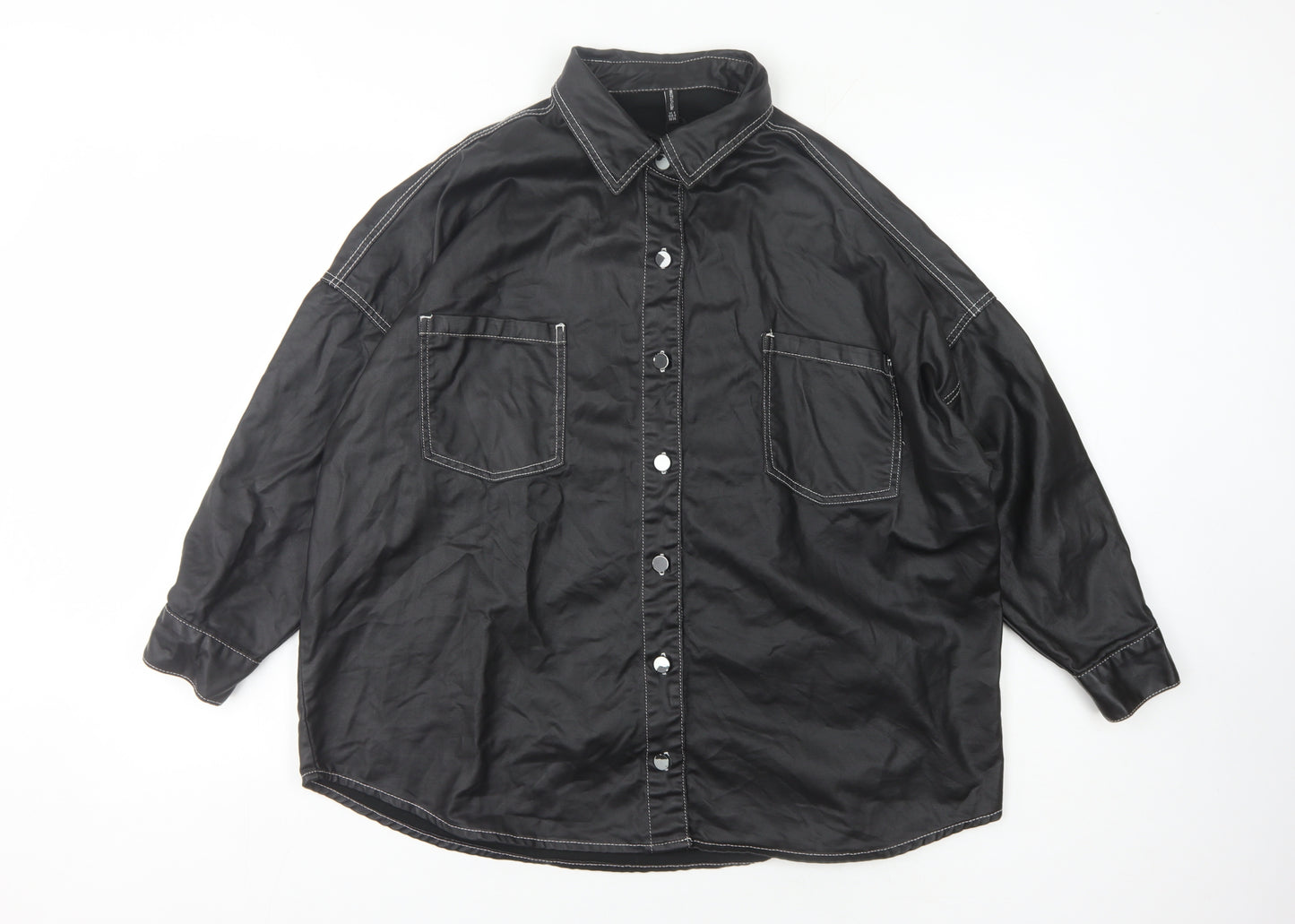 PrettyLittleThing Women's Black Size 8 Casual Jacket