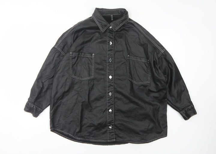 PrettyLittleThing Women's Black Size 8 Casual Jacket
