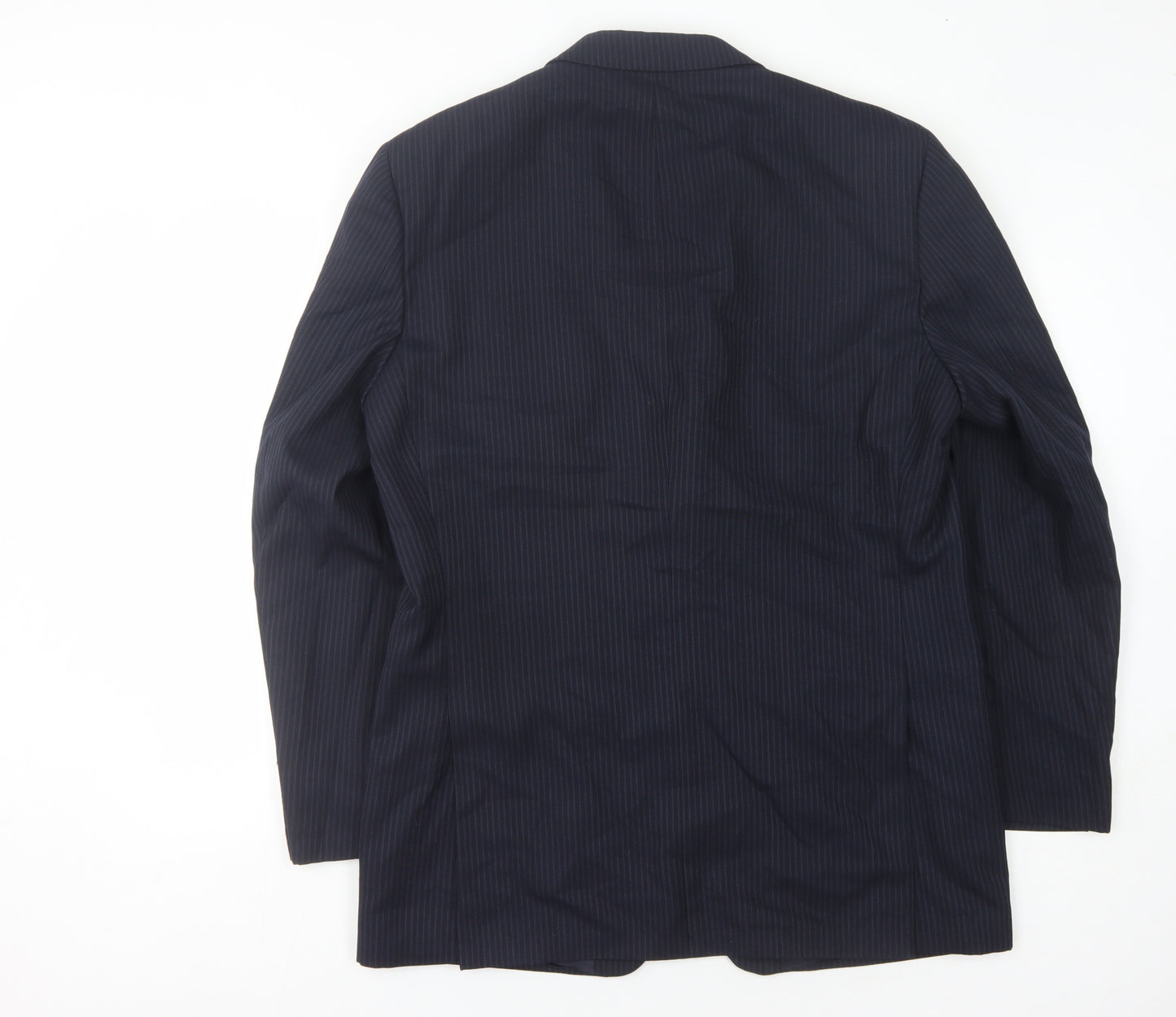 Magee Men's Blue Striped Blazer, Size 42 Long