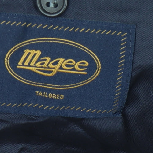 Magee Men's Blue Striped Blazer, Size 42 Long