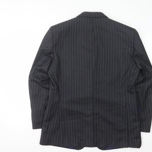 Berwin & Berwin Men's Grey Pinstripe Blazer, Size 40S
