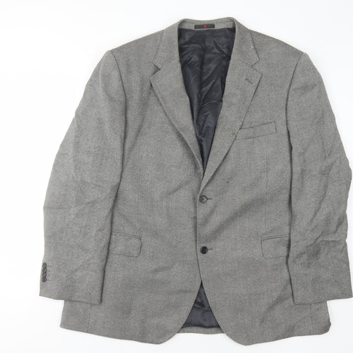 Enrico Silvanni Grey Wool Blazer UK 50R Men's Jacket
