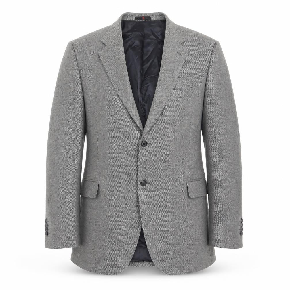 Front view of Enrico Silvanni Grey Wool Blazer UK 50R Men's Jacket