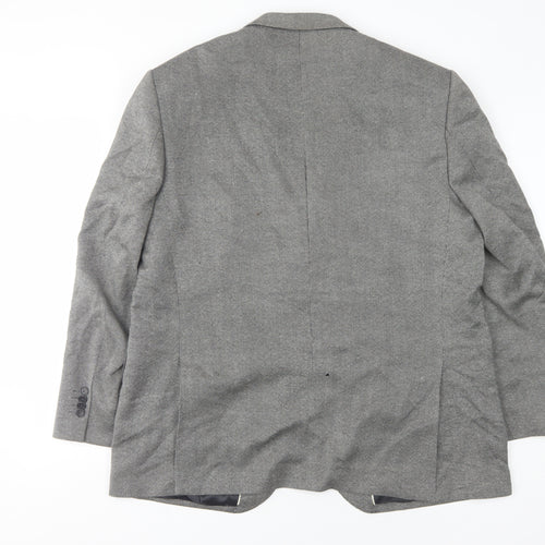 Enrico Silvanni Grey Wool Blazer UK 50R Men's Jacket