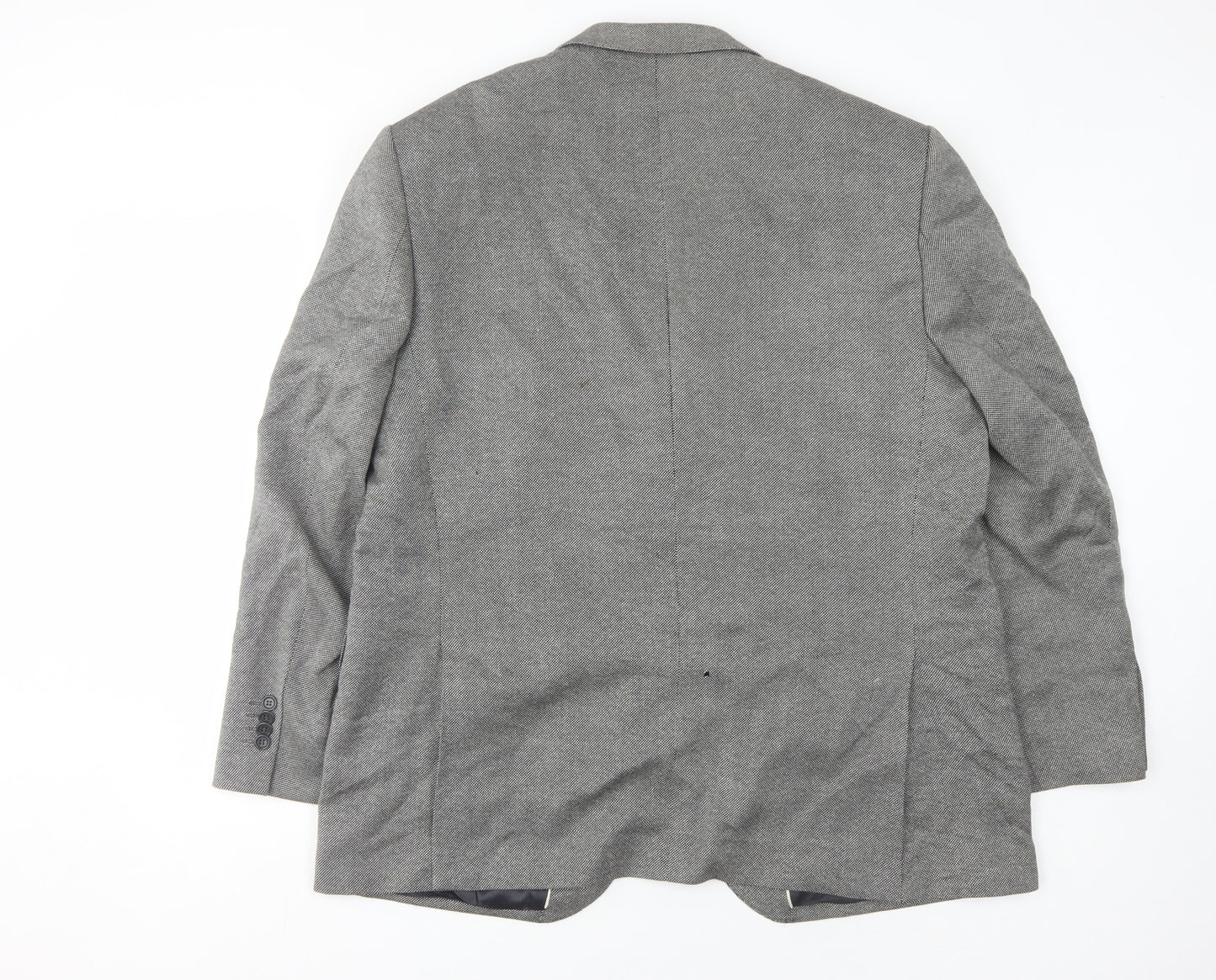 Enrico Silvanni Grey Wool Blazer UK 50R Men's Jacket