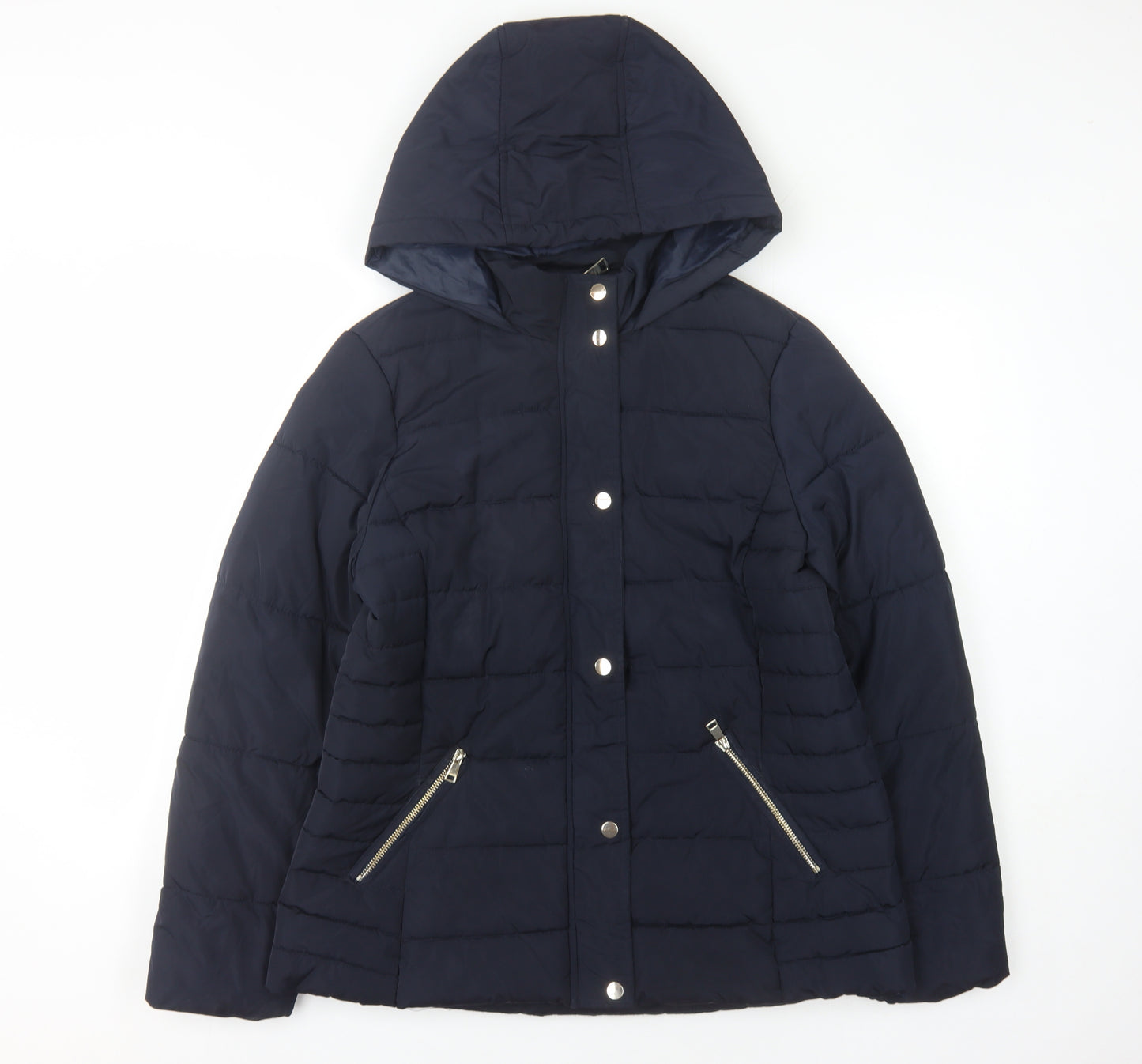 Dorothy Perkins Women's Blue Puffer Jacket Size 14