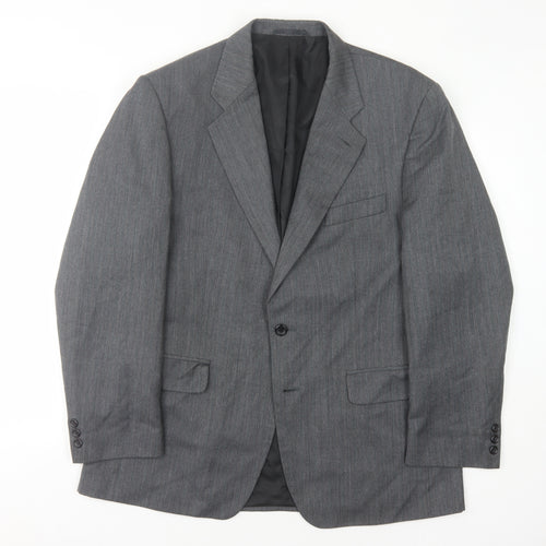 Burton Menswear Grey Pinstripe Blazer, Mens 42R Formal
