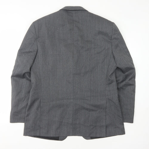 Burton Menswear Grey Pinstripe Blazer, Mens 42R Formal