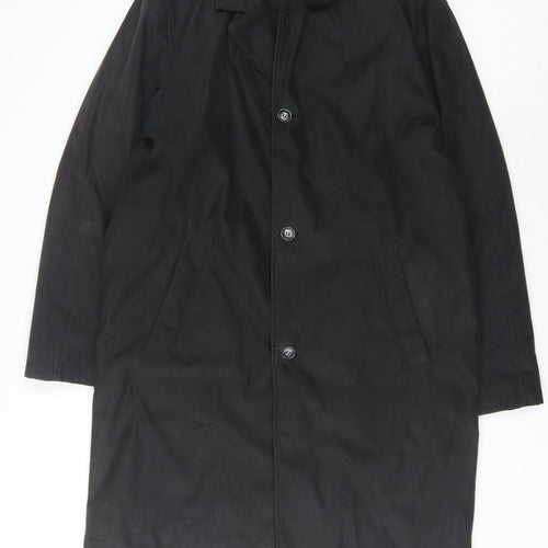 Ciro Citterio Men's Black Medium Overcoat