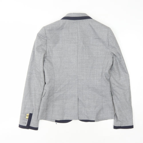J. Crew Women's Grey Blazer Size 2 Workwear Classic