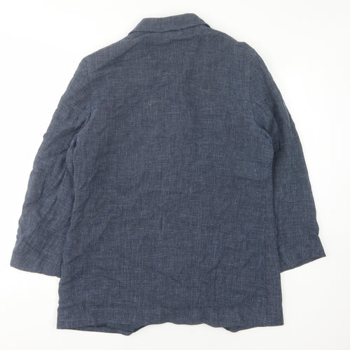 Marks and Spencer Women’s Blue Check Blazer Size 14
