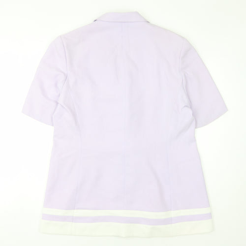 Gina Women's Purple Blazer S, Mid-Length Double-Breasted