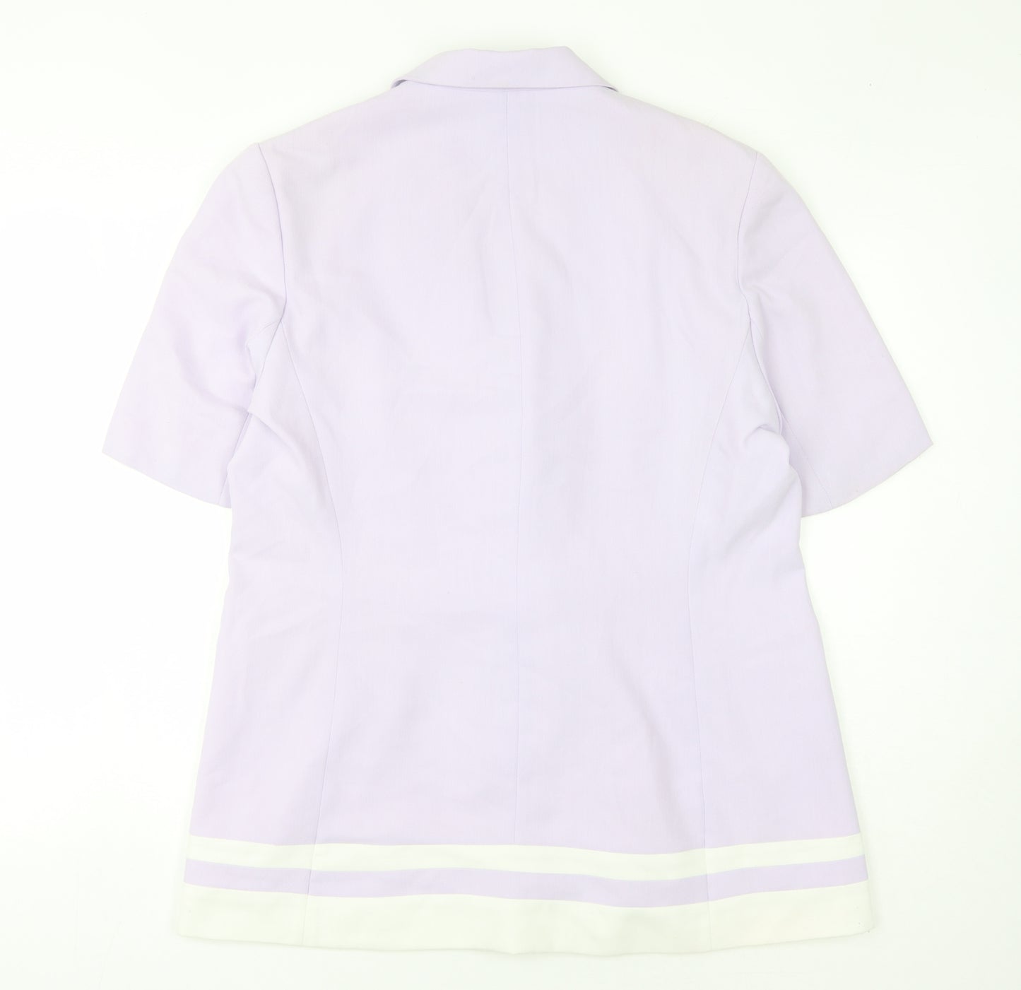 Gina Women's Purple Blazer S, Mid-Length Double-Breasted