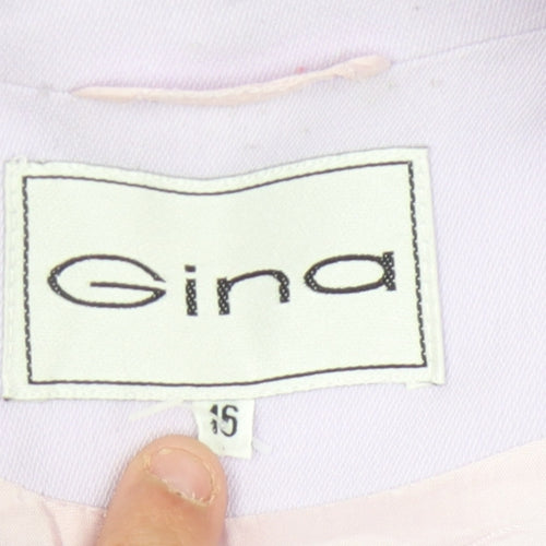 Gina Women's Purple Blazer S, Mid-Length Double-Breasted