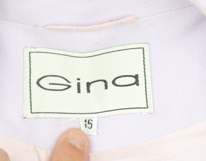 Gina Women's Purple Blazer S, Mid-Length Double-Breasted