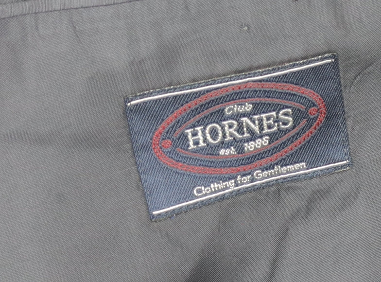 Hornes Men's Black Blazer 40R Classic Formal Jacket