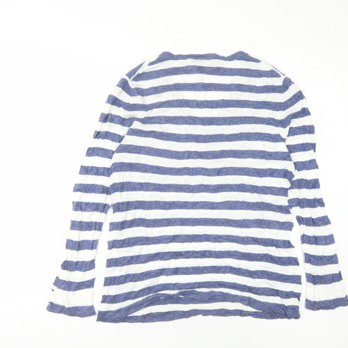 Tommy Hilfiger Women’s Blue Striped Pullover Jumper L