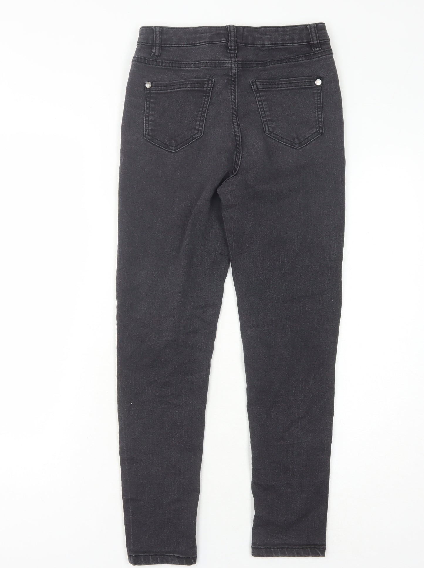 Lipsy Girls Black Skinny Jeans, 12 Years, Ripped Distressed