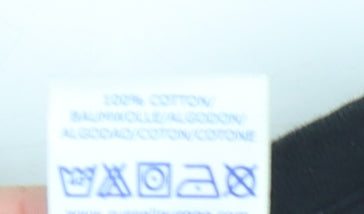 Russell Unisex Black Cotton T-Shirt Size L