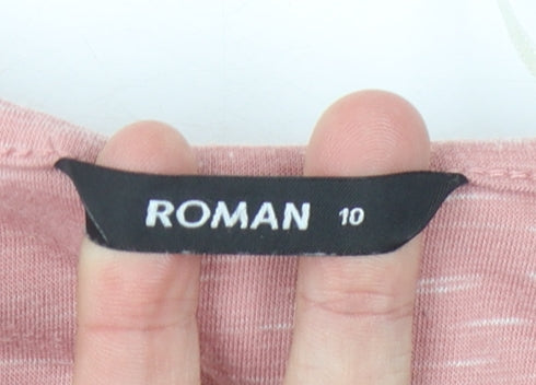 Roman Women's Pink Dress Size 10 with Pockets