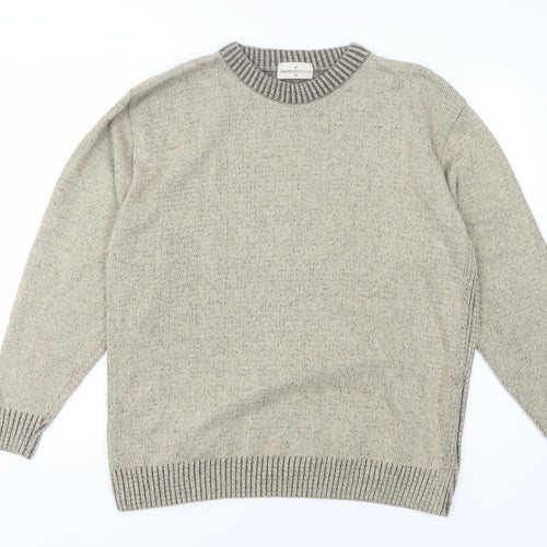 Carabou Mens Beige Pullover Jumper M Regular Fit