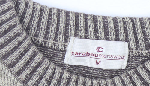 Carabou Mens Beige Pullover Jumper M Regular Fit