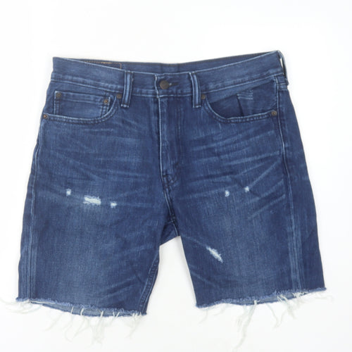 Levi Strauss Men's Blue Denim Shorts Size 34 - Casual Style