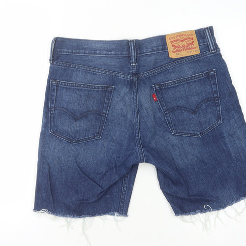 Levi Strauss Men's Blue Denim Shorts Size 34 - Casual Style