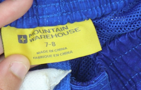 Mountain Warehouse Boys Blue Cargo Shorts 7-8 Years
