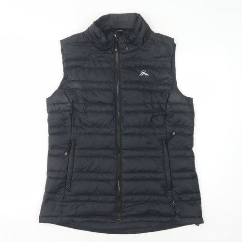 Macpac Women's Black Down Waistcoat Size 10 with Logo