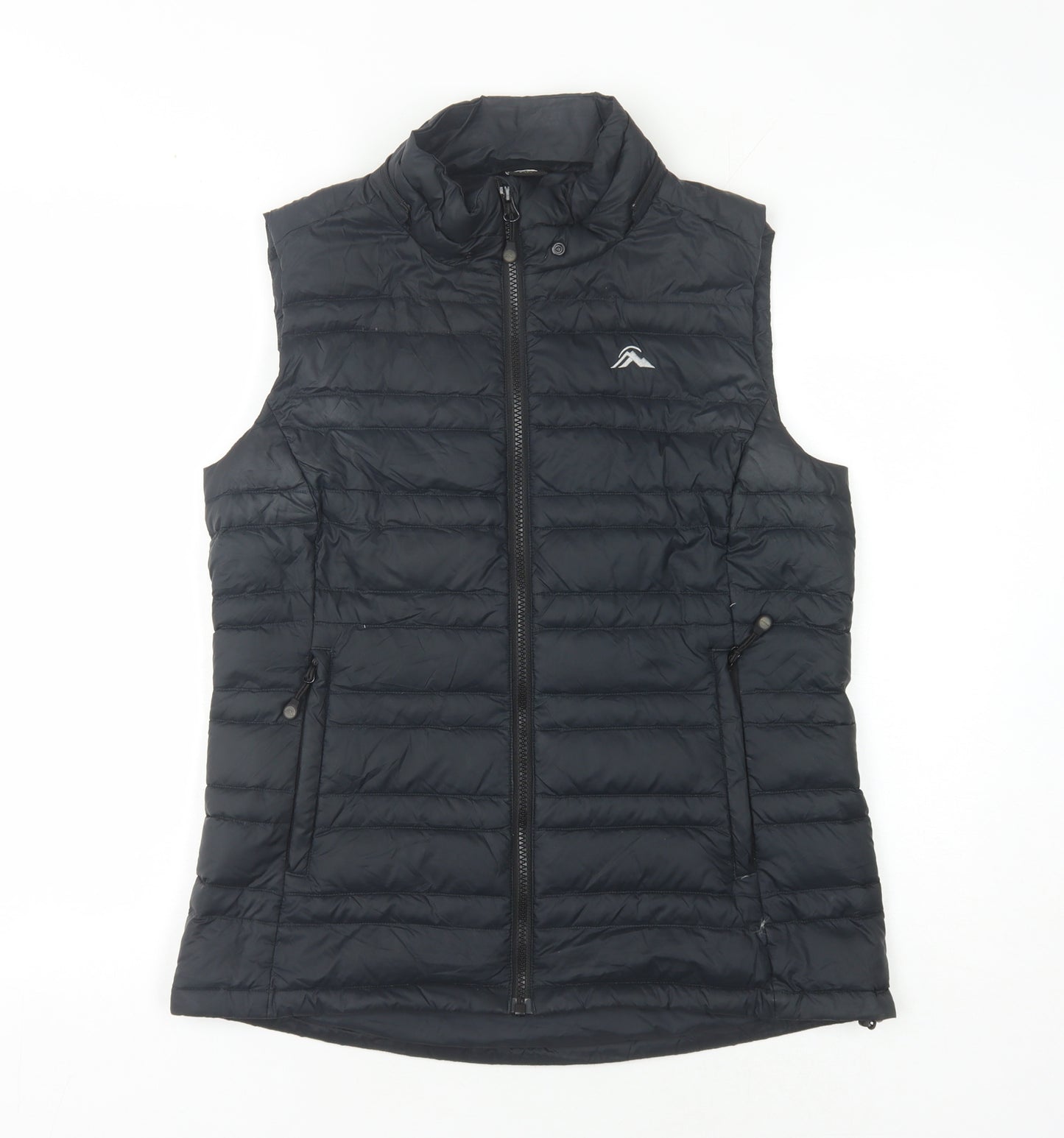 Macpac Women's Black Down Waistcoat Size 10 with Logo