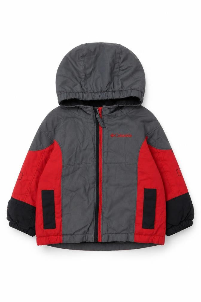 Columbia Unisex Baby Puffer Jacket Grey/Red 18 Months - Winter