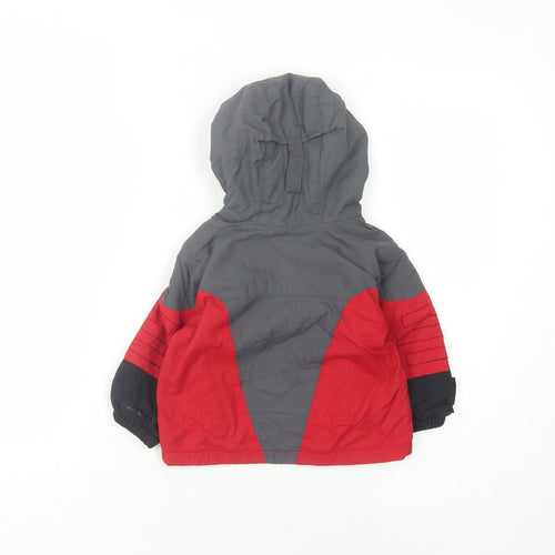 Columbia Unisex Baby Puffer Jacket Grey/Red 18 Months - Winter