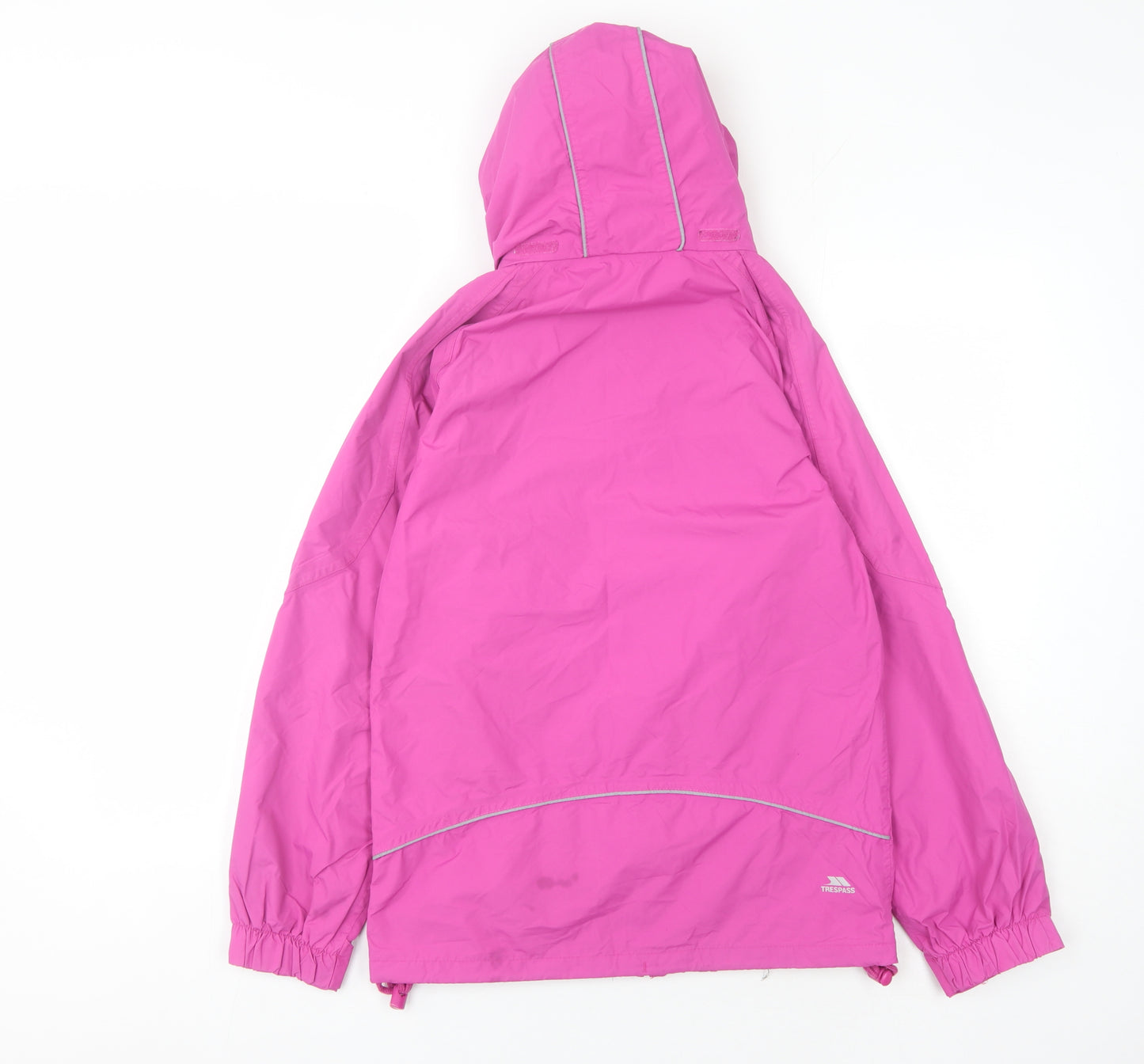 Trespass Girls Pink Waterproof Rain Coat Jacket 11-12 Years