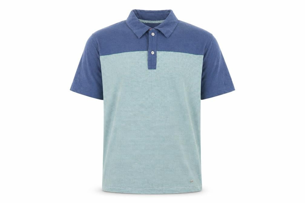Hugo Boss Men's Blue Striped Polo Shirt XL