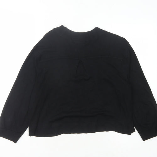 Wallis Black Cardigan L Women's Knit Long Sleeve