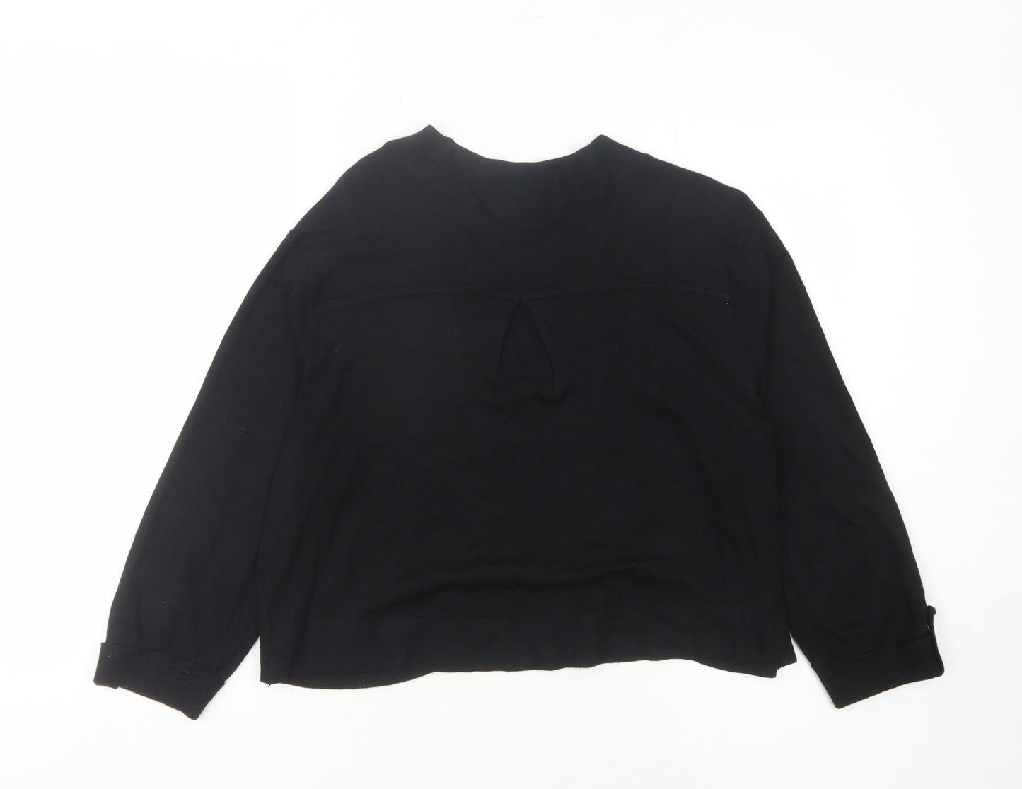 Wallis Black Cardigan L Women's Knit Long Sleeve