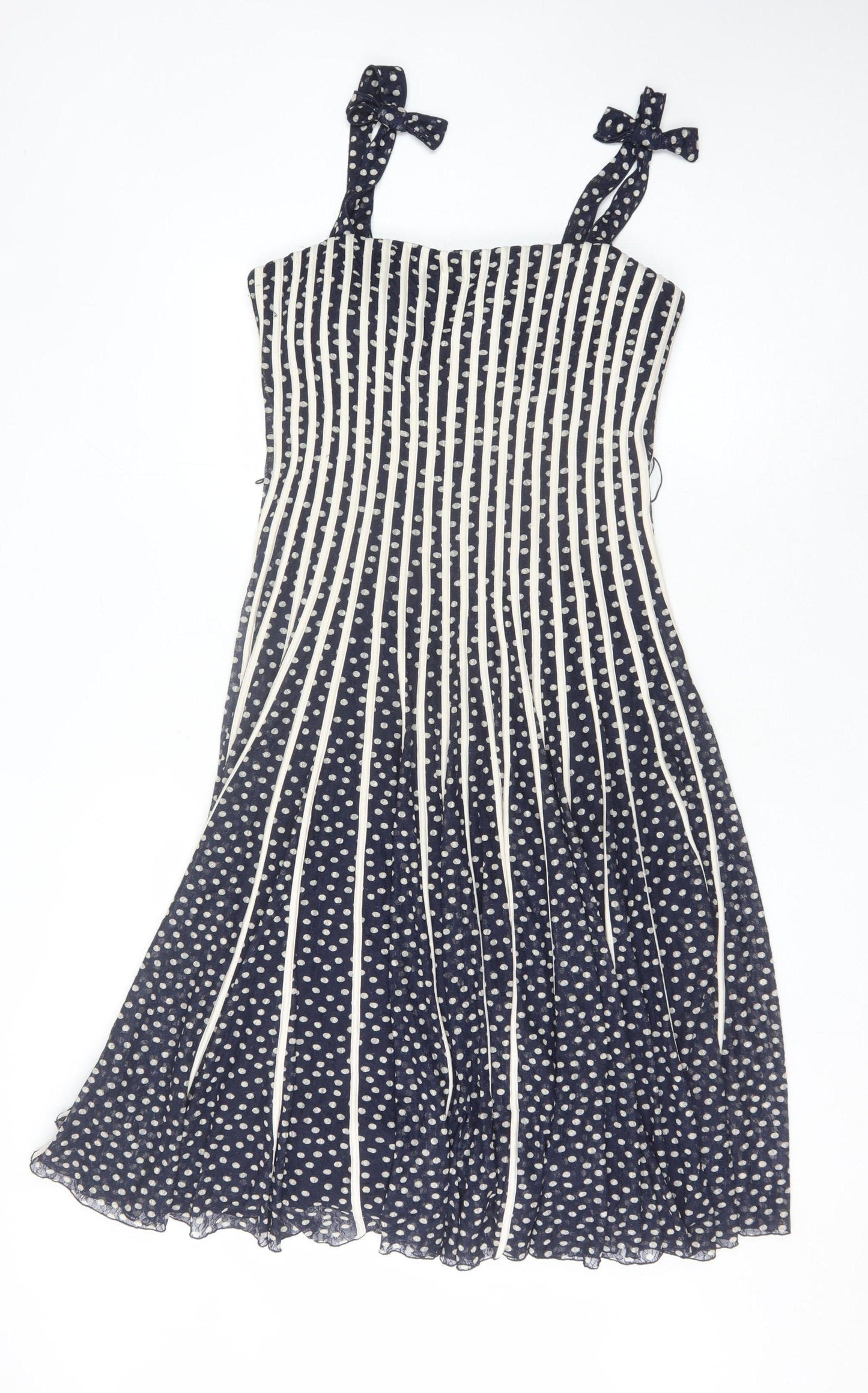 Jacques Vert Women's Polka Dot Strappy Dress Size 14
