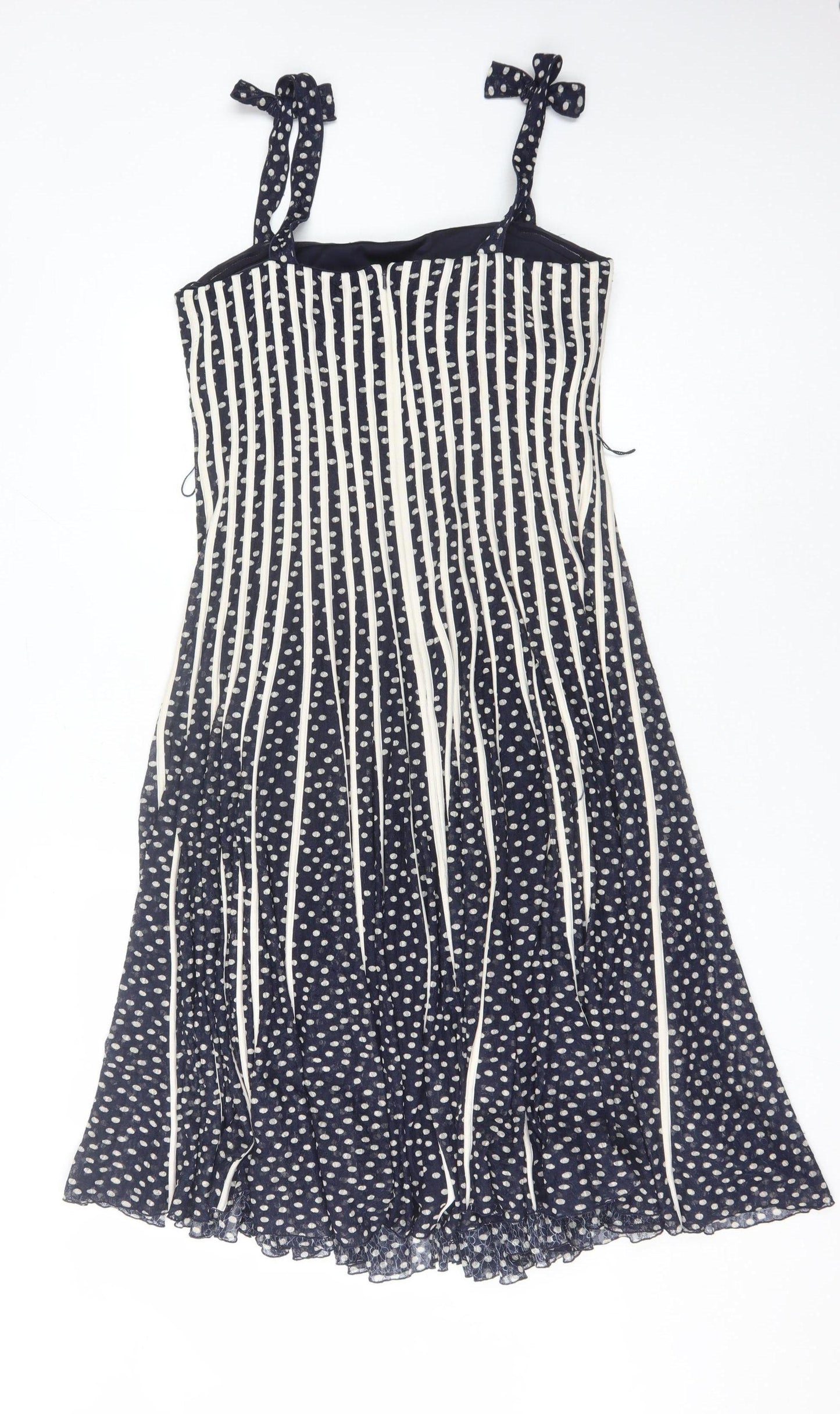 Jacques Vert Women's Polka Dot Strappy Dress Size 14