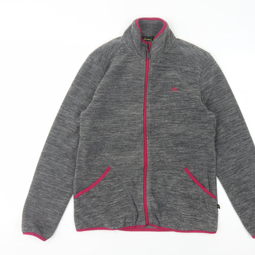 Möberg Women's Grey Fleece Jacket, Size M, Full Zip