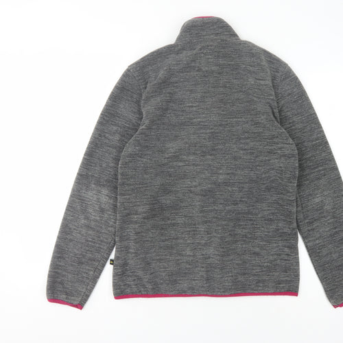 Möberg Women's Grey Fleece Jacket, Size M, Full Zip