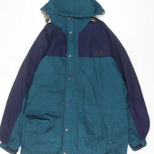 Vango Men's Blue Hooded Parka Jacket Size L