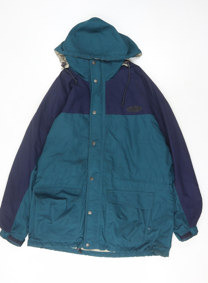 Vango Men's Blue Hooded Parka Jacket Size L