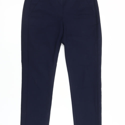 MNG Women's Blue Trousers UK 8 Classic Style