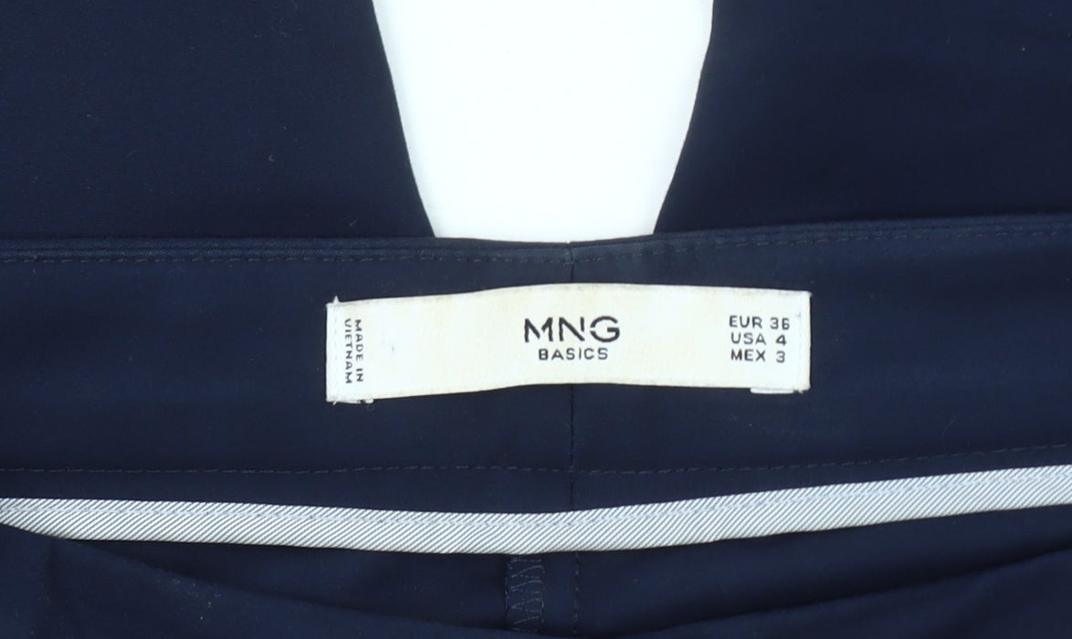 MNG Women's Blue Trousers UK 8 Classic Style